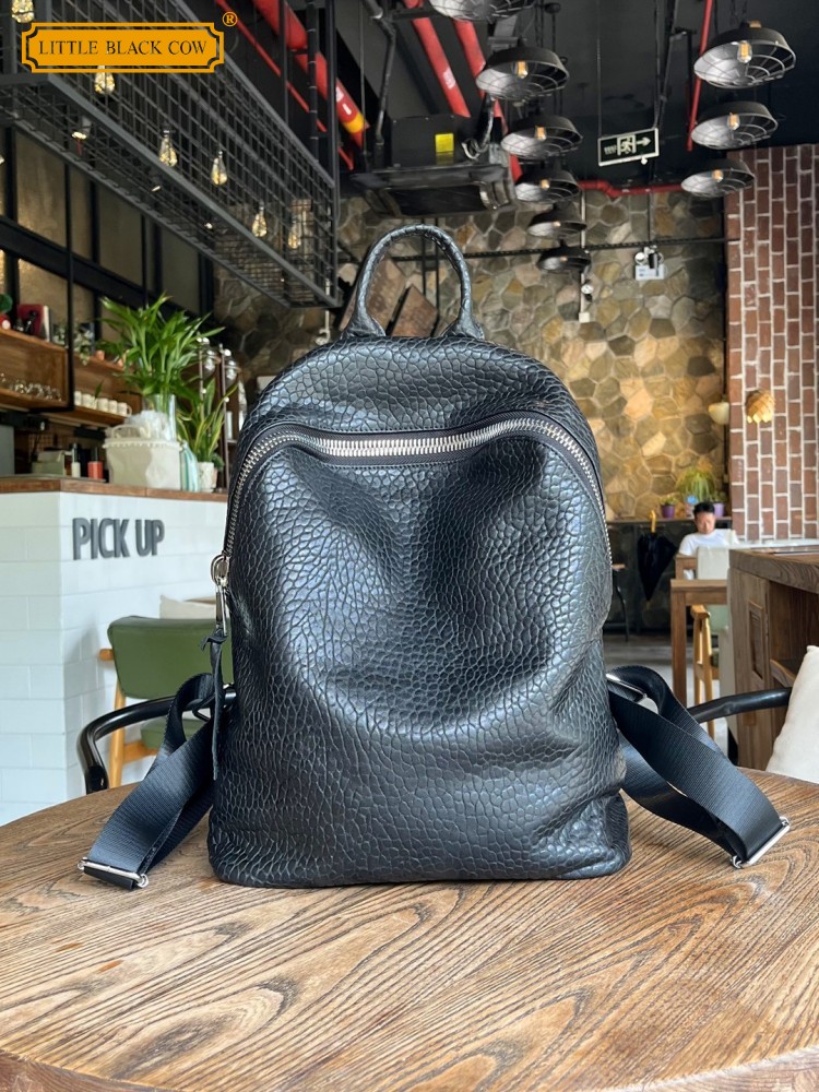 Leatherwork Bag - Miękki, naturalny plecak z owczej skóry,