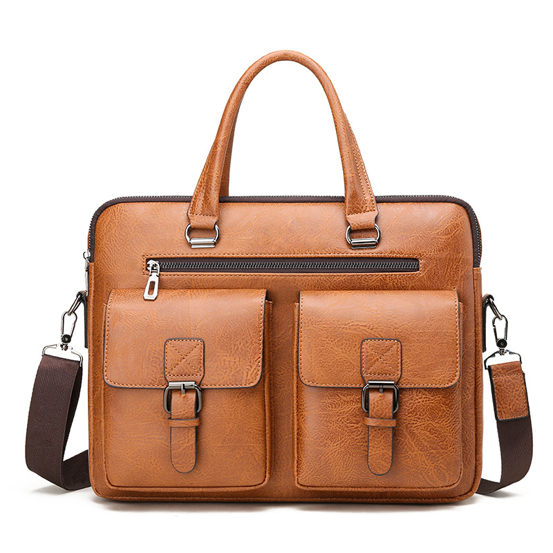 Leatherwork Bag - Luksusowa męska teczka biznesowa Torba na