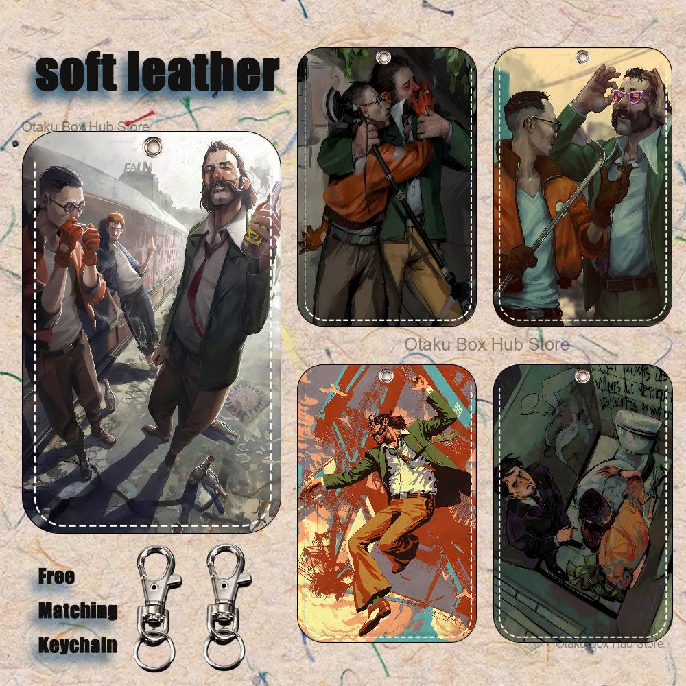 Leather Work - Game D-Disco E-Elysiums Holder Keychain For