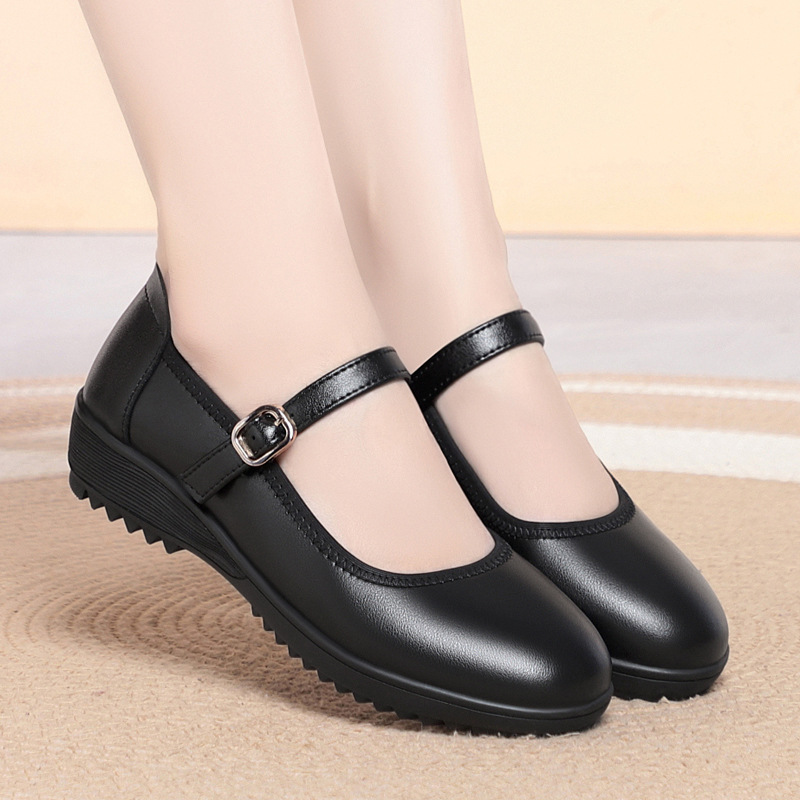 Leather Work Flats Women - Wysokiej jakości oddychające wygodne buty damskie
