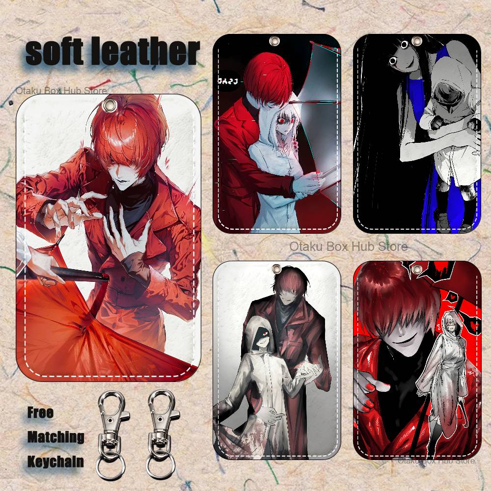 Leather Work - H-Homicipher Etui na karty z klipsem