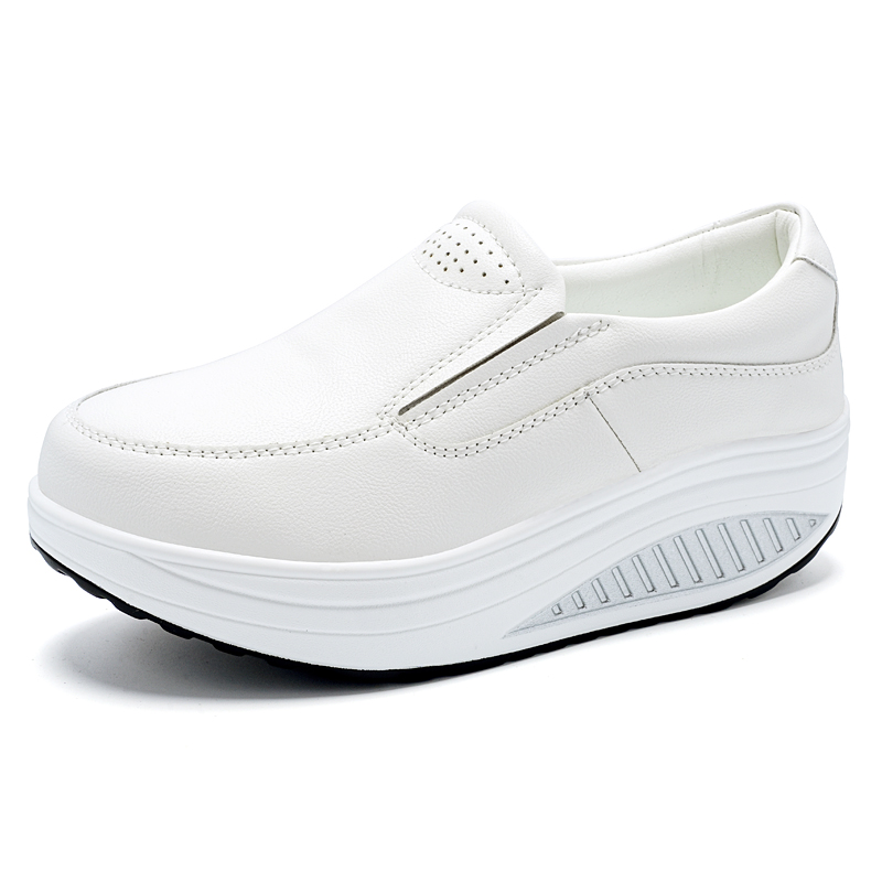 Leather Work Flats Women - Damskie buty wiosenne ze skóry naturalnej