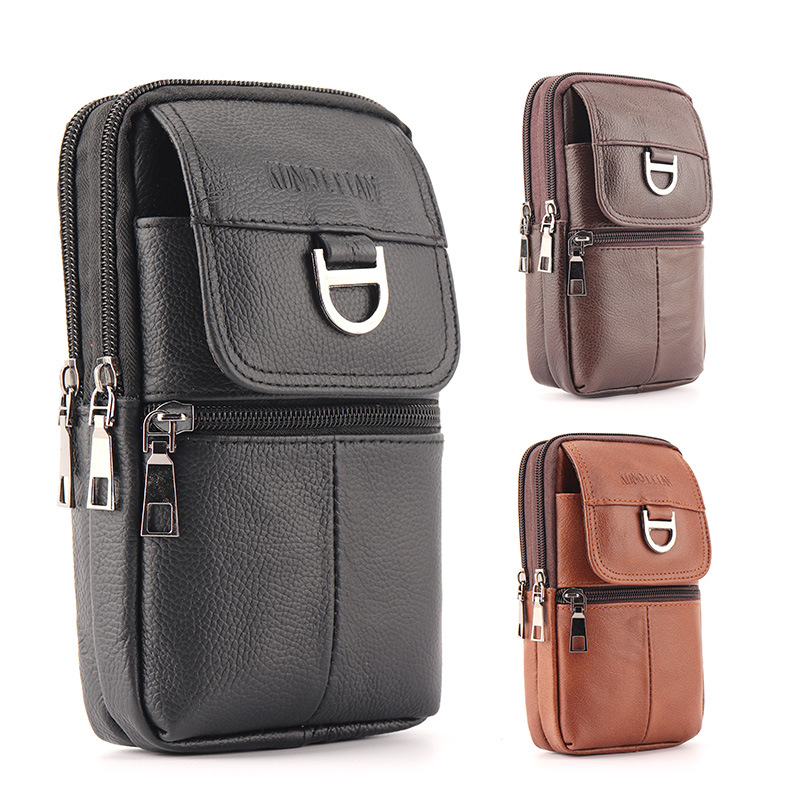 Leatherwork Bag - Męska skórzana torba na pas -