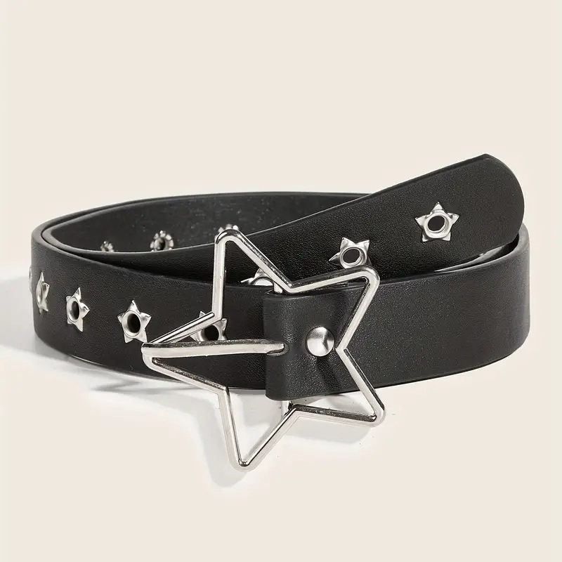 Pasek Y2K Punk Star z Oczkami  – Leatherwork Eyelets recenzja i cena