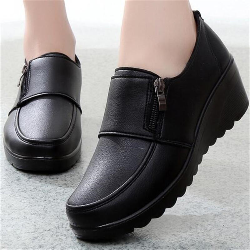 Nowe wiosenne buty damskie Mod – Leather Work Flats Women recenzja i cena