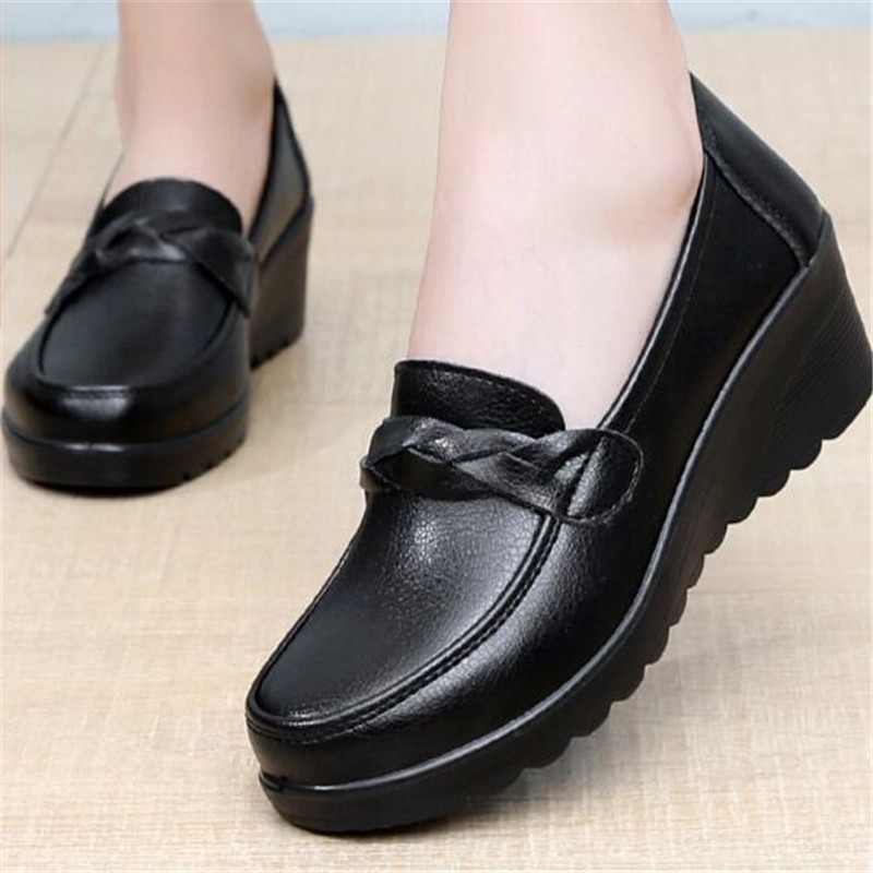 Nowe wiosenne buty damskie Mod – Leather Work Flats Women recenzja i cena