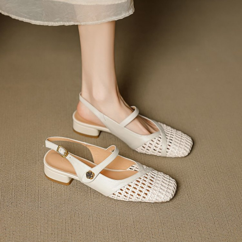 Damskie sandały z zakrytymi pa – Leather Work Flats Women recenzja i cena
