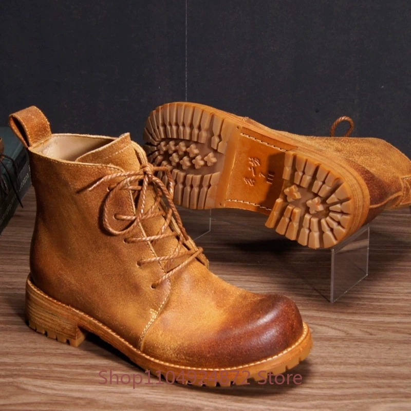Ręcznie Robione Retro Botki De – Leather Work Western recenzja i cena