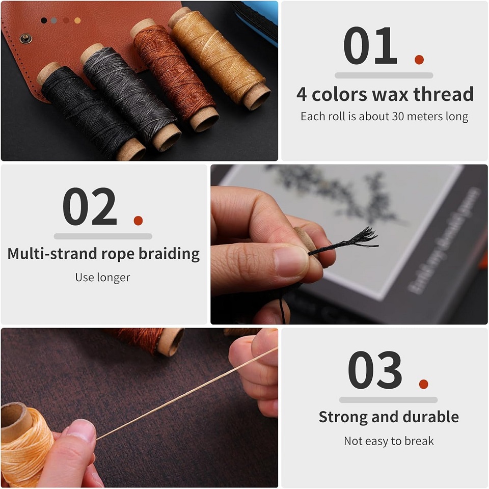 BUDDUR zestaw narzędzi do szyc – Leatherwork Kit recenzja i cena