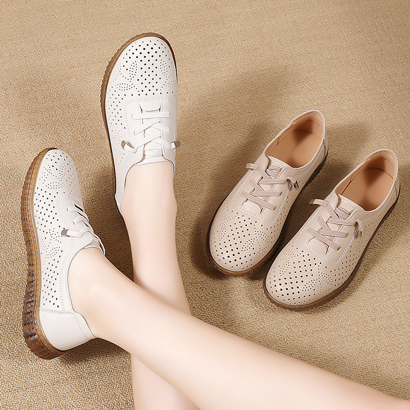 Uniwersalne, przewiewne, wygod – Leather Work Flats Women recenzja i cena