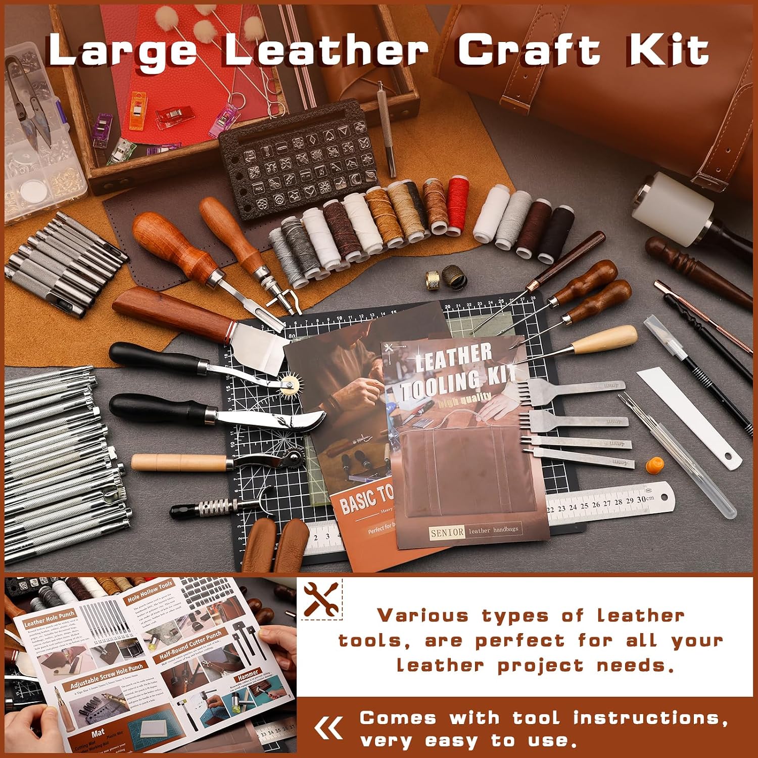 Zestaw narzędzi do obróbki skó – Leather Work recenzja i cena
