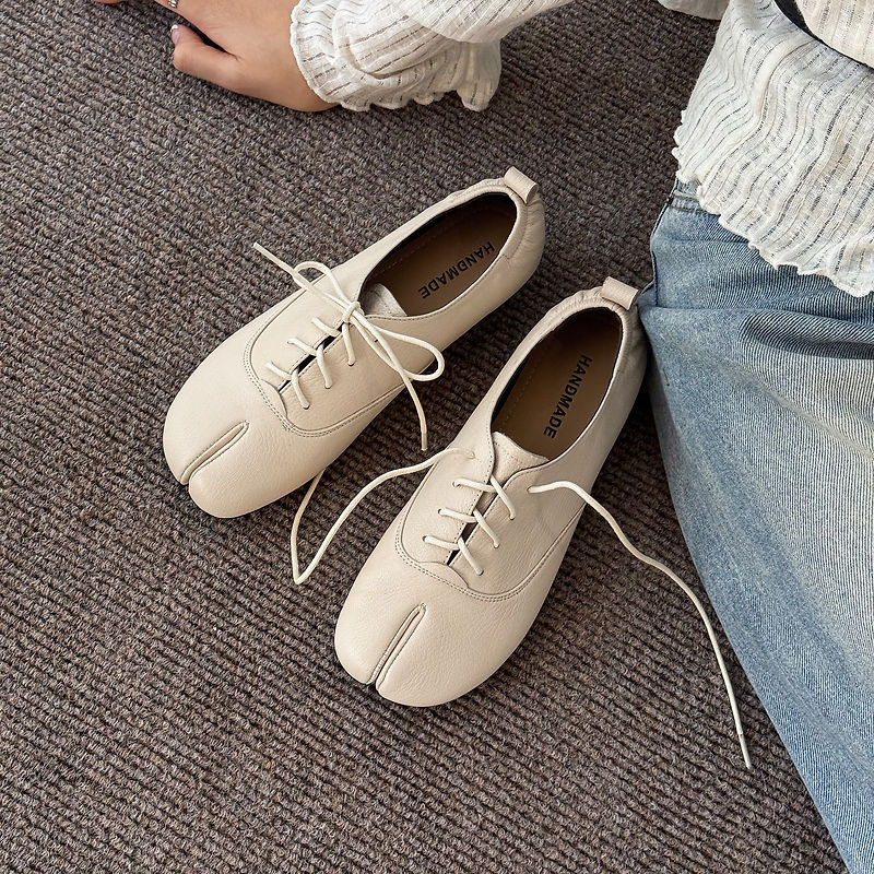 Damskie buty Tabi z prawdziwej – Leather Work Flats Women recenzja i cena