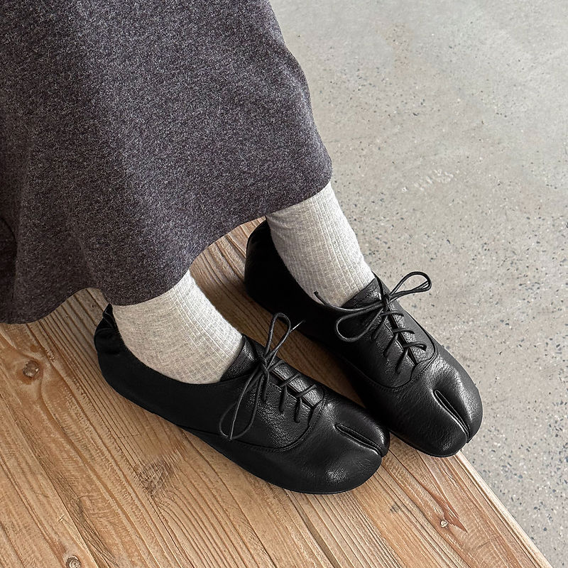 Damskie buty Tabi z prawdziwej – Leather Work Flats Women recenzja i cena