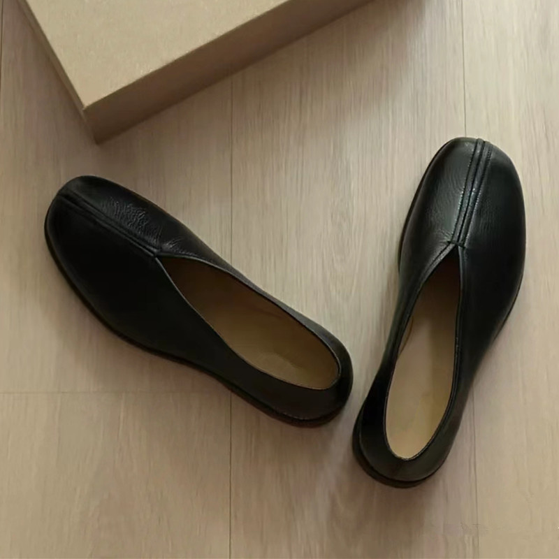 Męskie skórzane buty damskie 2 – Leather Work Flats Women recenzja i cena
