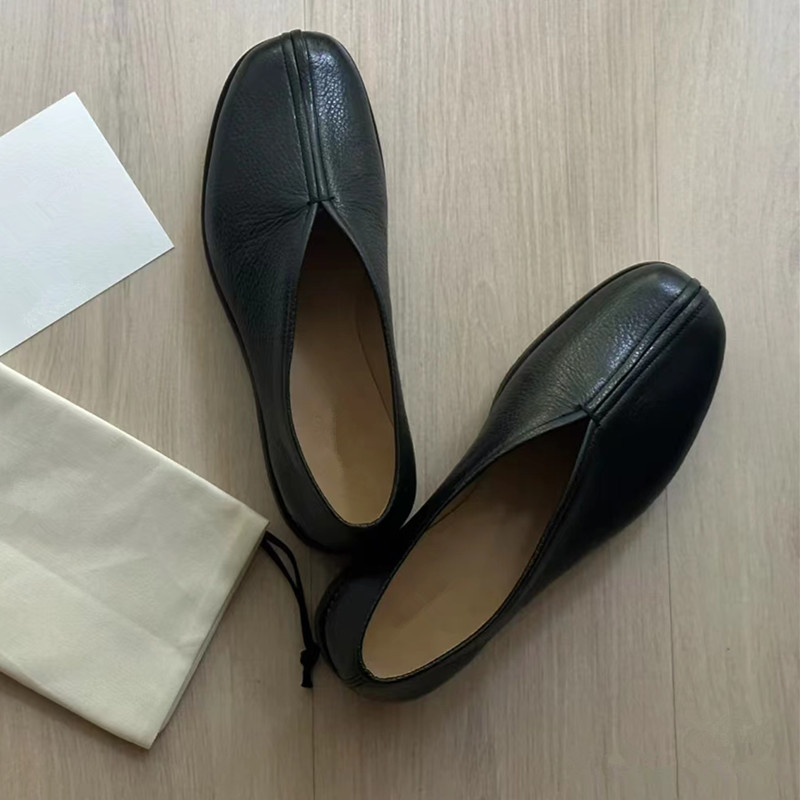 Męskie skórzane buty damskie 2 – Leather Work Flats Women recenzja i cena