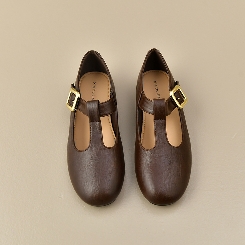 Damskie skórzane baleriny Mary – Leather Work Flats Women recenzja i cena