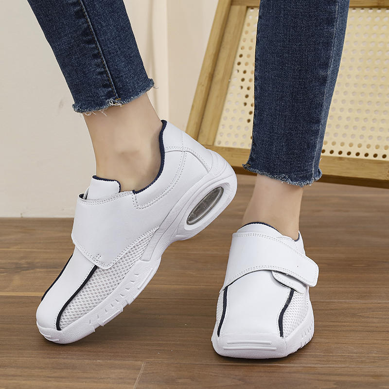 Profesjonalne, czysto białe bu – Leather Work Flats Women recenzja i cena