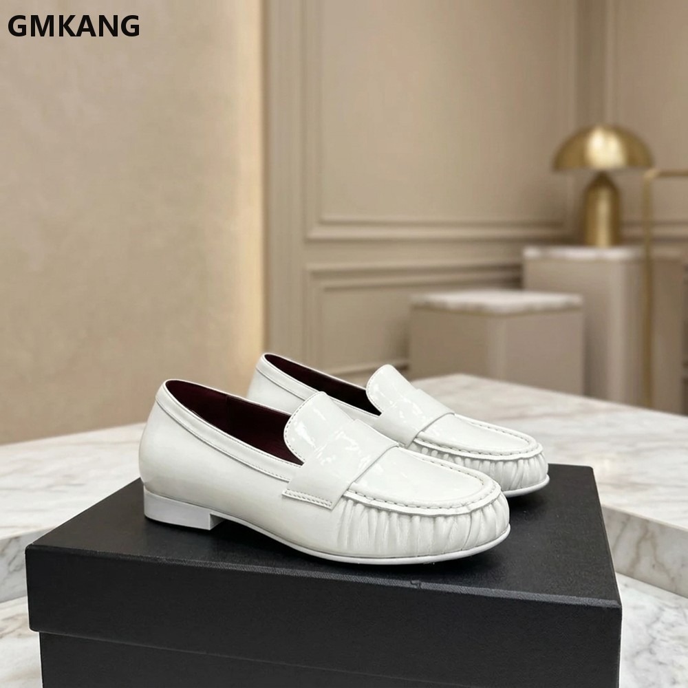 Damskie mokasyny z prawdziwej  – Leather Work Flats Women recenzja i cena