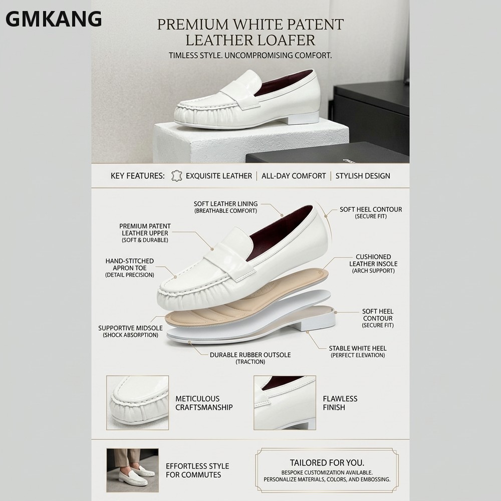 Damskie mokasyny z prawdziwej  – Leather Work Flats Women recenzja i cena