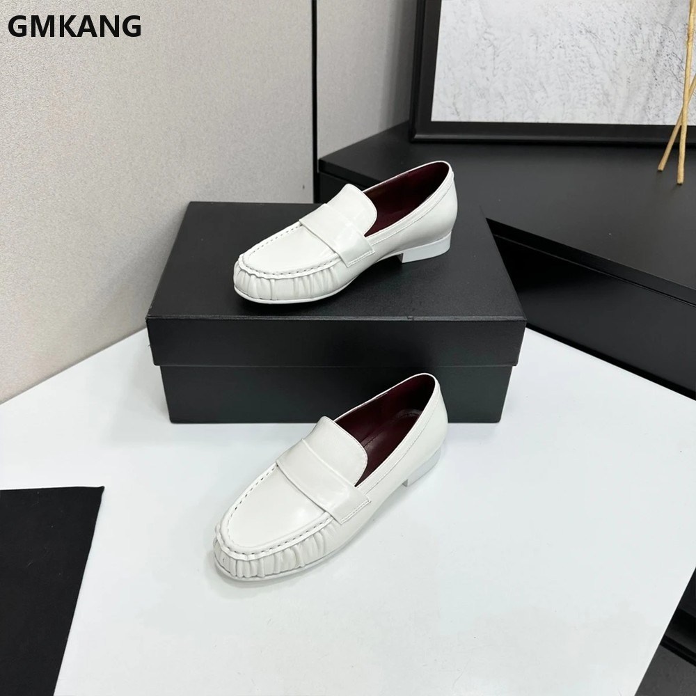 Damskie mokasyny z prawdziwej  – Leather Work Flats Women recenzja i cena