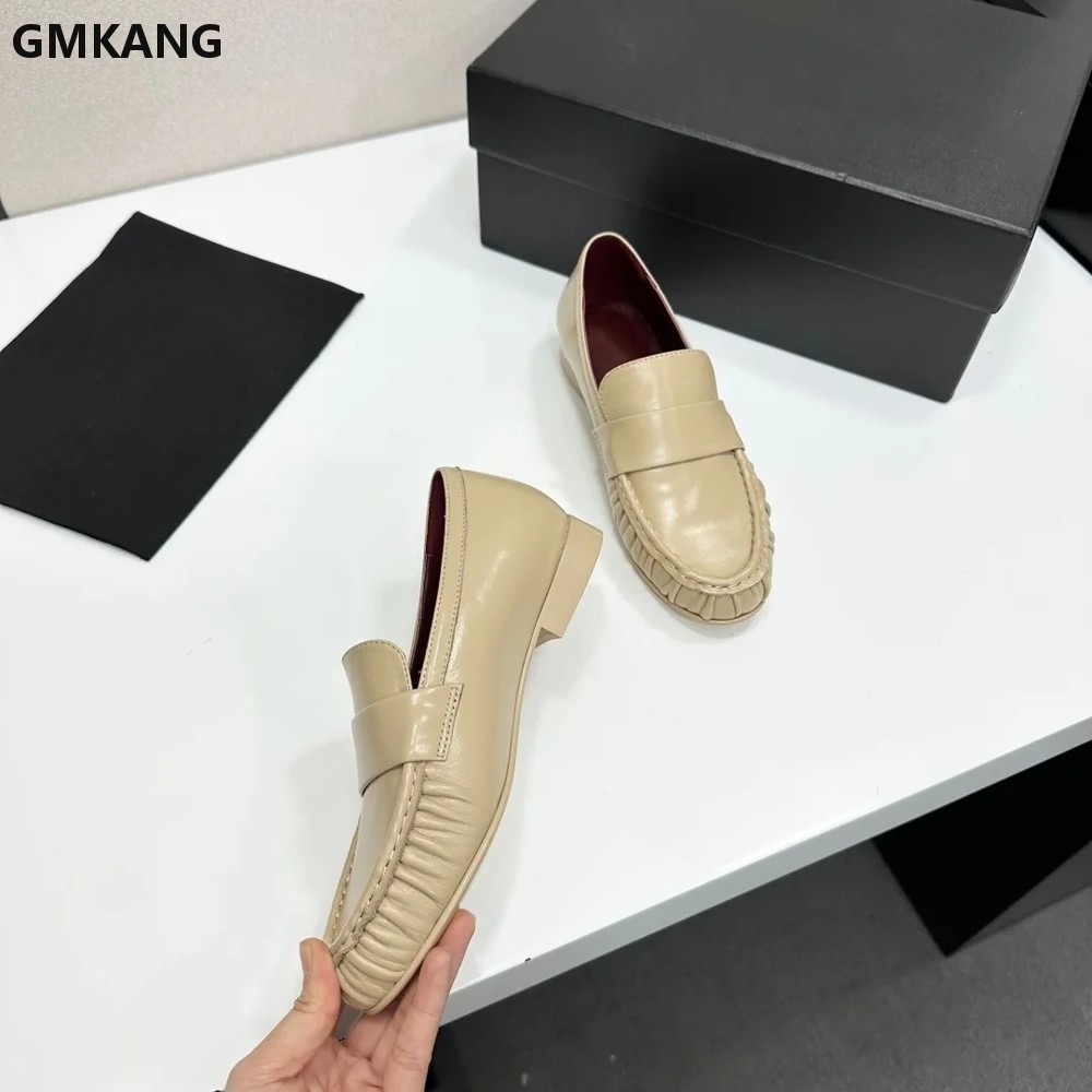 Damskie mokasyny z prawdziwej  – Leather Work Flats Women recenzja i cena