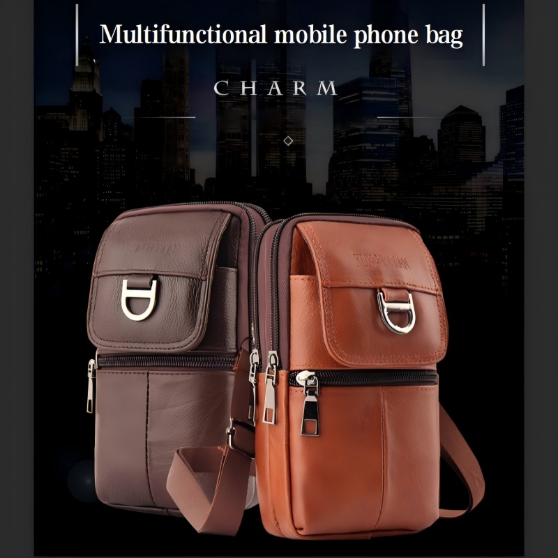 Męska skórzana torba na pas -  – Leatherwork Bag recenzja i cena